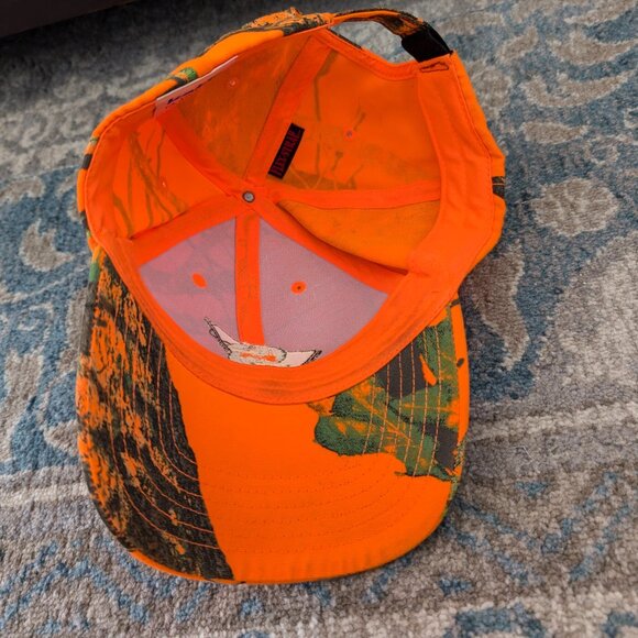 KATI Baseball Hat Unisex OS Orange Mossy Oak Flex Strap Logo Hunting Sports Cap - Picture 8 of 13